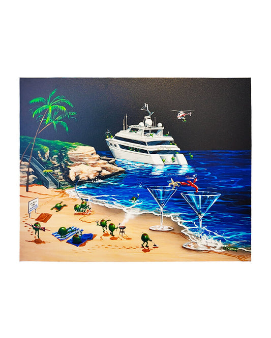 "La Jolla Cove" Signed (Michael Godard, AP 50/50 Giclee on Canvas 35 x 28H