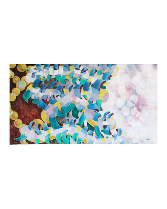 "Better Days Ahead' Original Oil & Bee Wax on Canvas by Ronald Rodriguez 108W 54H