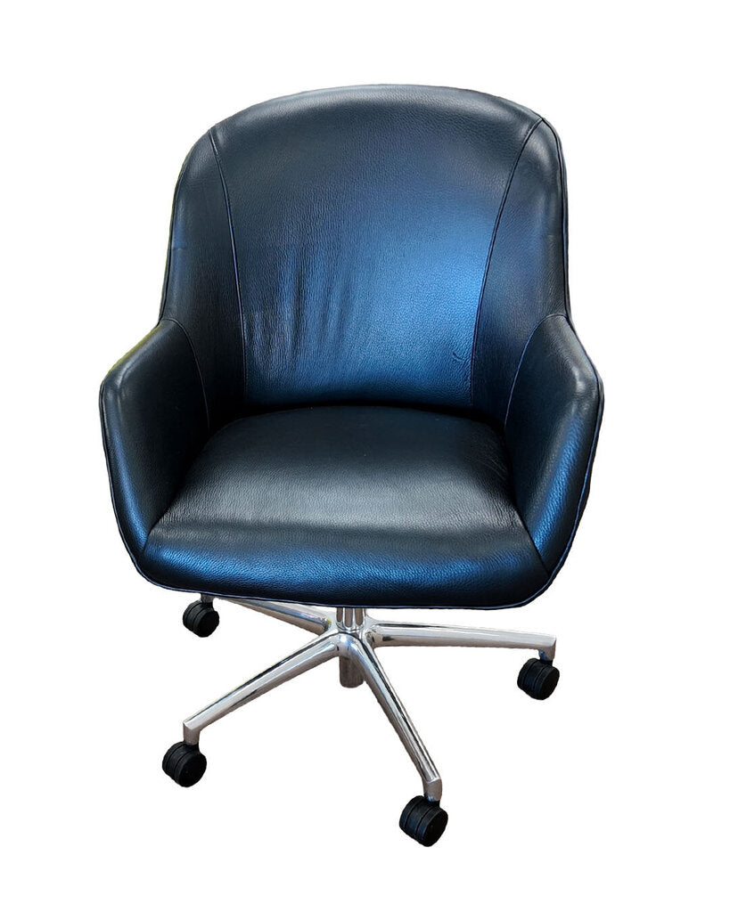 Room & Board Nico Leather Office Chair 25 x 26.5 x 36.5"