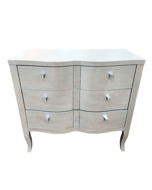Homegoods Mirrored-Handles, 3-Drawer Chest 36 x 18 x 34H