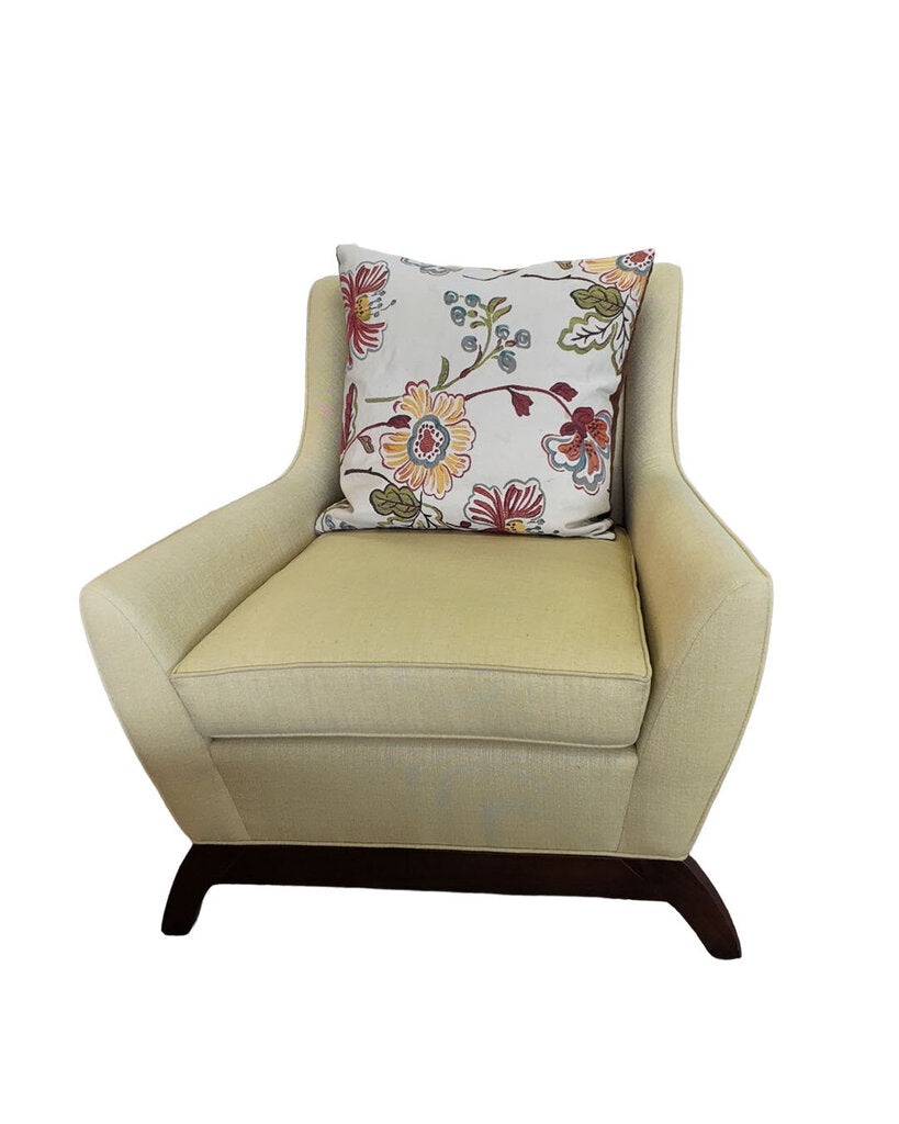 Joybird Furniture Modern Owen Chair, Upholstered w/Wood Base 39W 36D 34H
