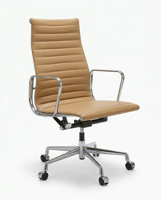Sunpan Tyler Office Chair in Tan Leather 22.5 x 24 x 42