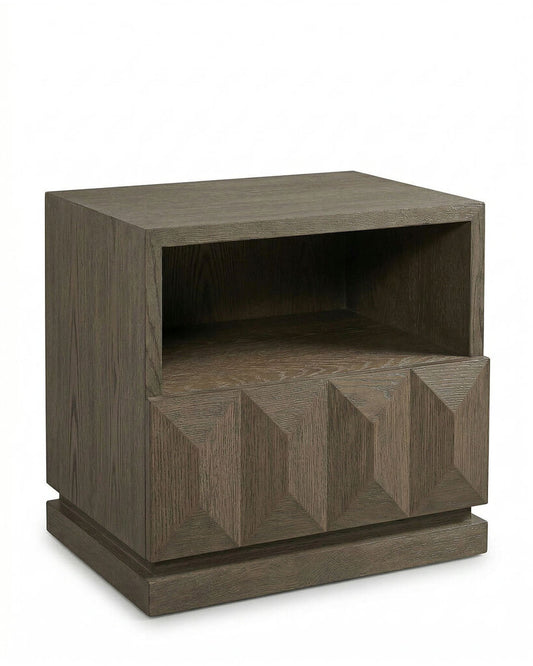 Restoration Hardware Geometric Nightstands, Lower Drawer, Open Cubby 27W 20.5D 24H - PAIR