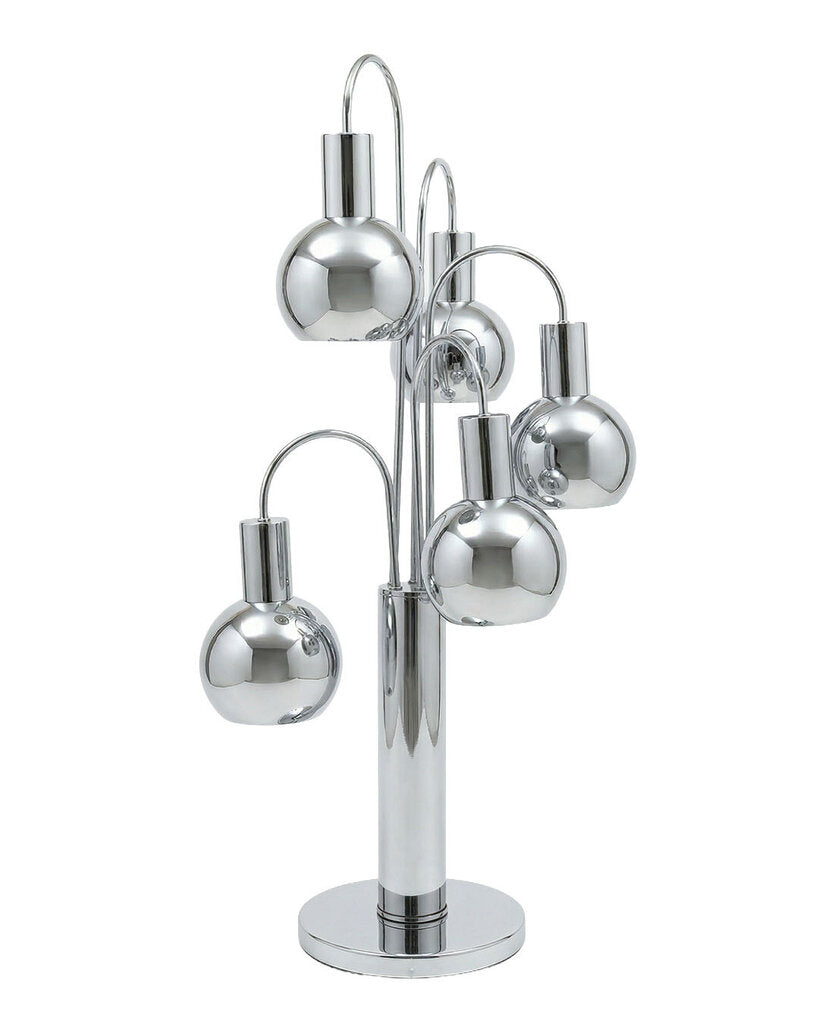 Robert Sonneman Style Chrome Ball Waterfall Tbl Lamp 40"H
