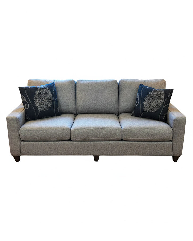 Bassett Upholstered Grey Sofa