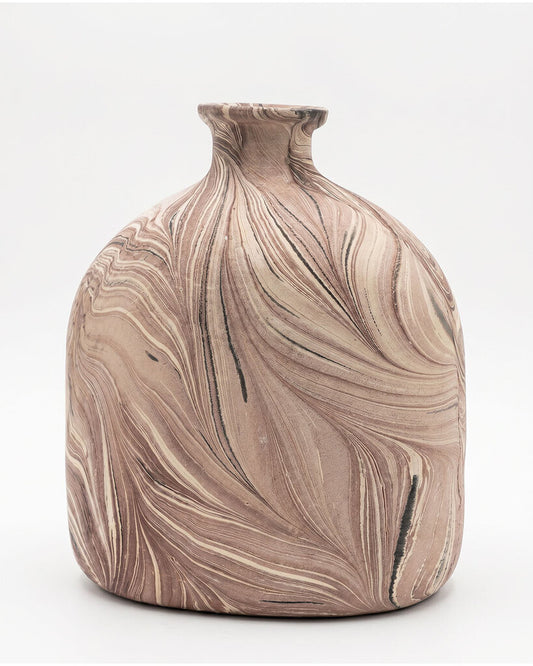 EcoMix Resin Vase, Earth Tones 14H