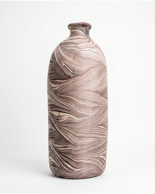EcoMix Vase/Tall Swirl Earth Tones 22H