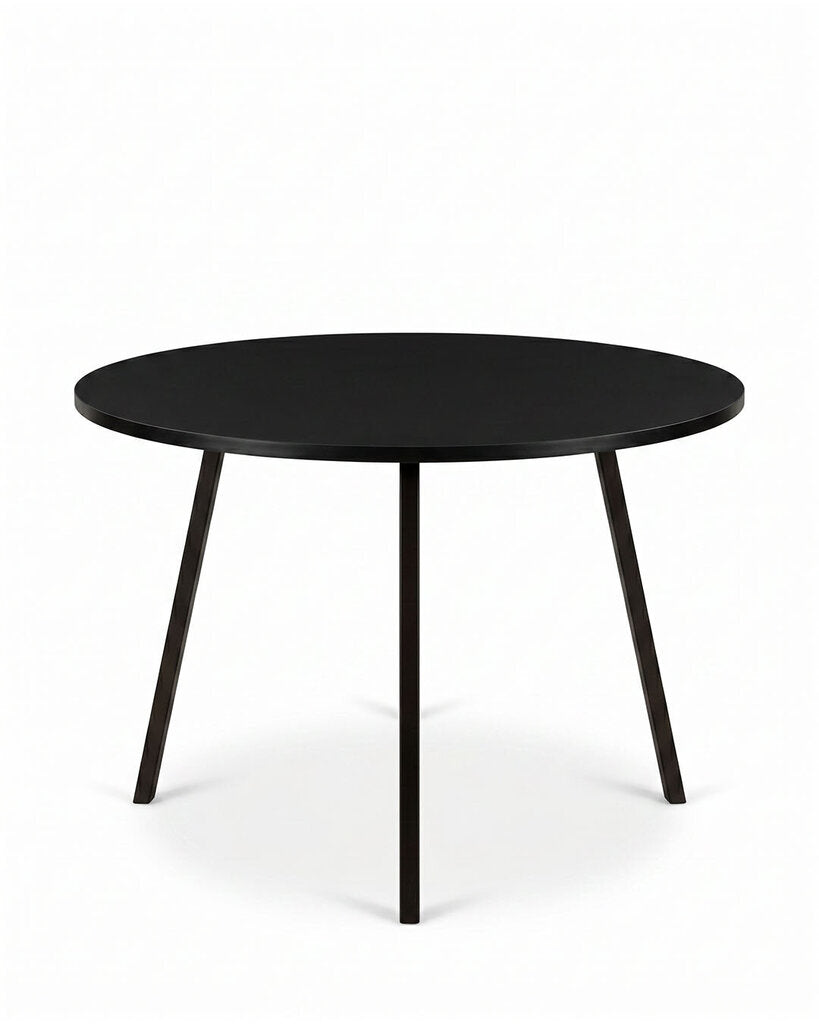Loop Stand Rd Tbl Original Design by Leif Jorgensen. Powder-Coated Steel Tubes, High-Pressured Laminate Top 41.25 Dia. 29H