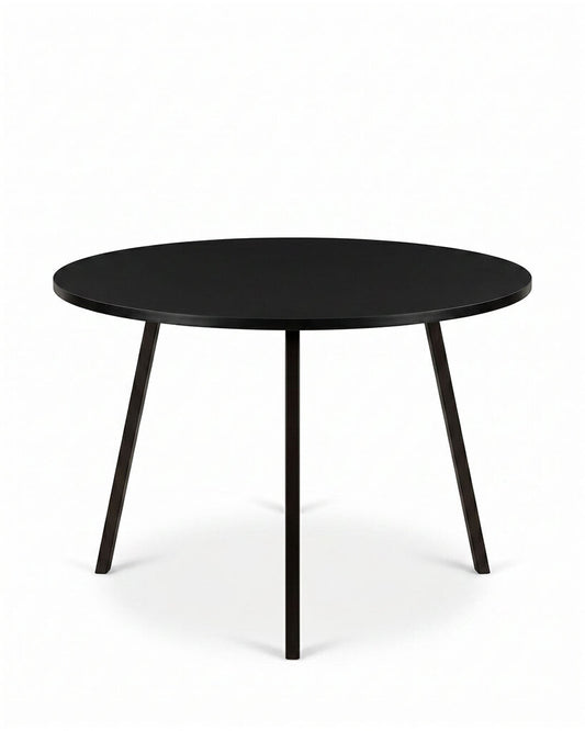 Loop Stand Rd Tbl Original Design by Leif Jorgensen. Powder-Coated Steel Tubes, High-Pressured Laminate Top 41.25 Dia. 29H