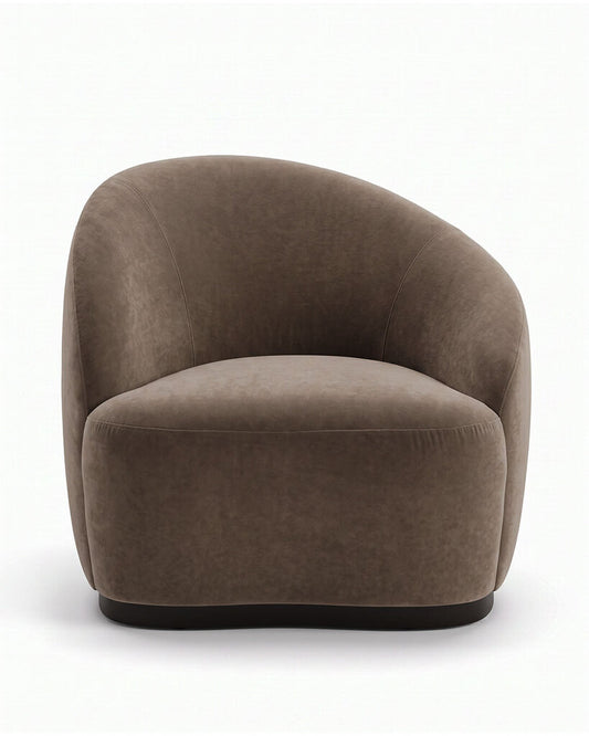Light Gray Lounge Chairs, Curved Organic Silhouette 37W 32D 31.5H - PAIR