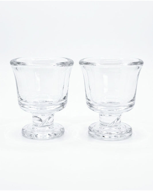 Steuben Don Pollard Twisted Stem Cigarette Urns