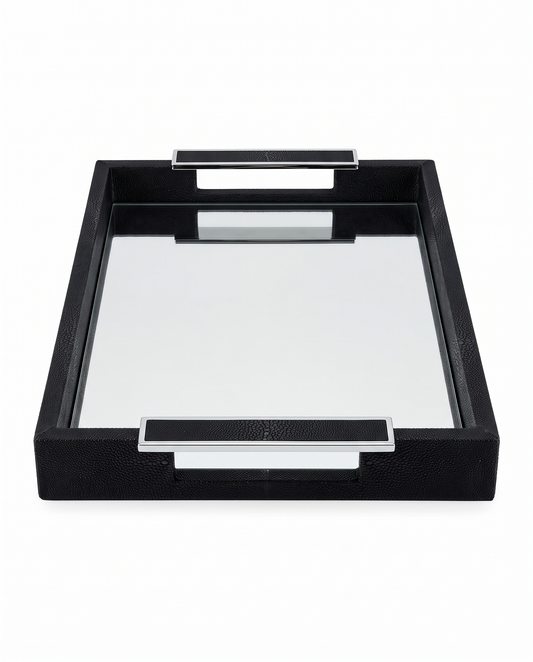 Albaninni Nesting Tables, Metallic Finish, Tapered Legs 18.25W 21H