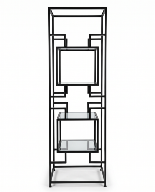 Artistica Home Suspension Slim Etagere, 6 Glass Shelves 24W 18D 83H