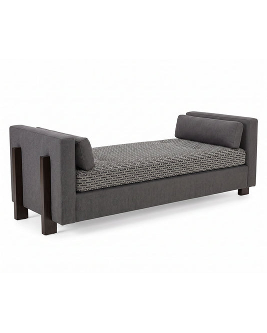 Baker Milling Road Porter Daybed, Distinctive Dark Wood Legs 84W 32D 28H