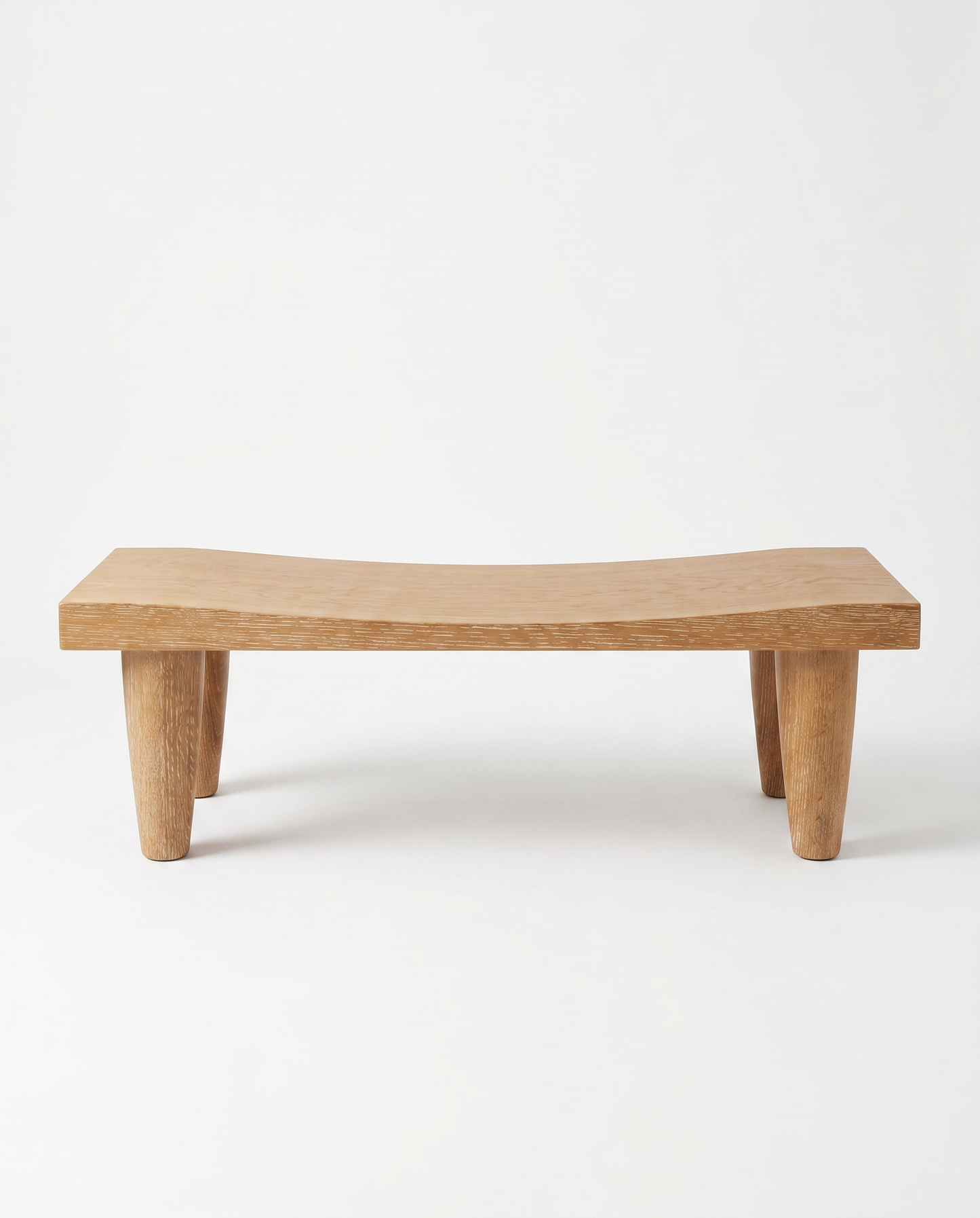 Berman Rosetti Guileless Blonde Wood Bench 54W 18D 16.5H
