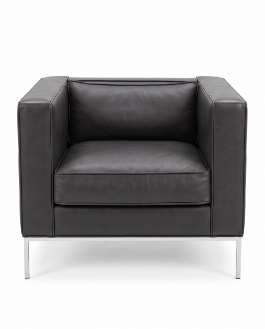 Bolier & Co. Domicile Tufted Sq Lounge Chairs, Tufted Back 36Sq 29.5H - PAIR