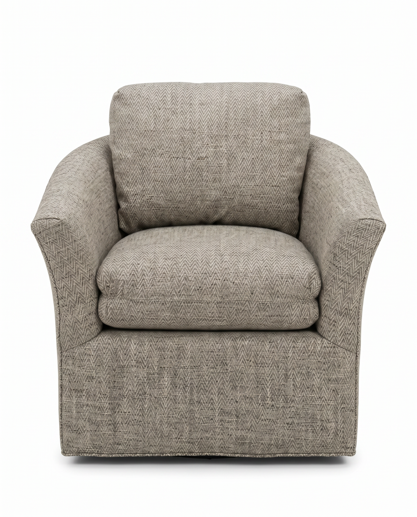Century Upholstered Swivel Tub Chair 31W 33D 29H