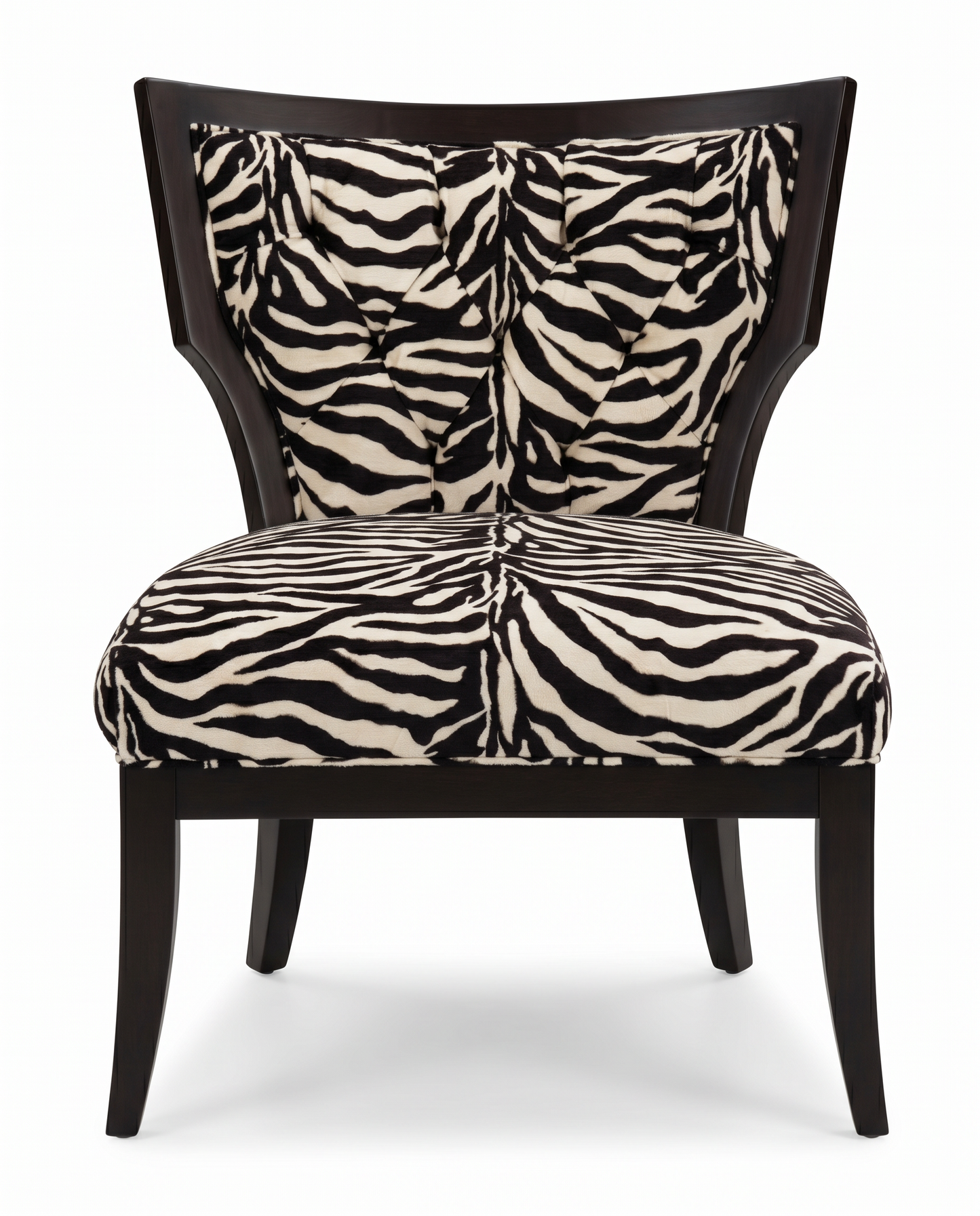 Courtney Modern Zebra Pattern Club Chair 30W 28.5D 31.5H