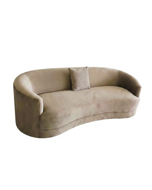 Curve Back Velvet Upholstered Sofa 96W 40D 33.56H