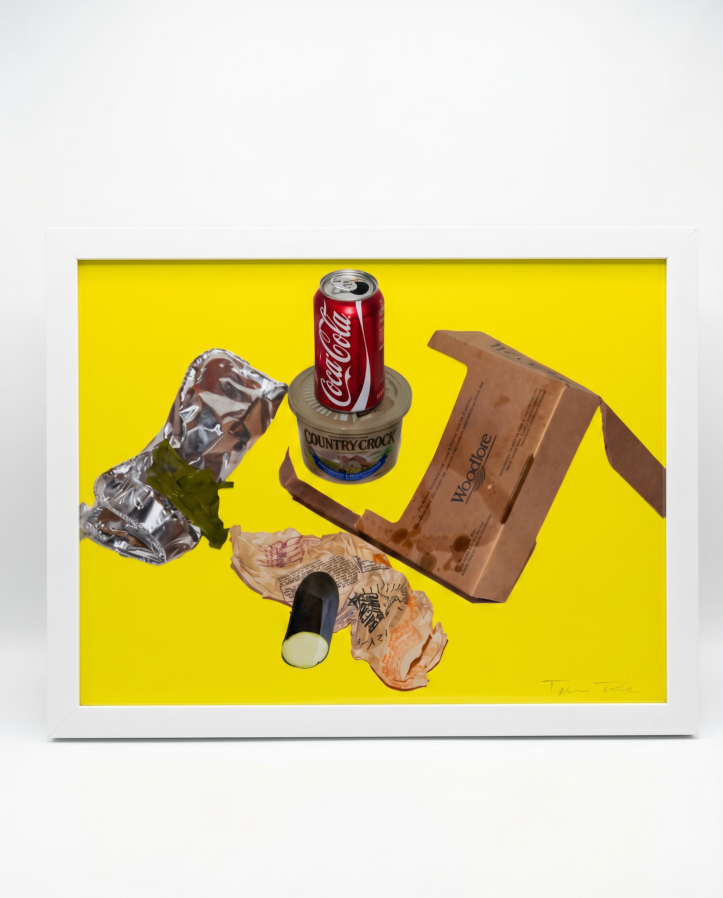 Dylan Trumbull Signed Original Photographic Framed Wall Art; Coca-Cola, Country Crock, Cucumber 25.75 x 19.5