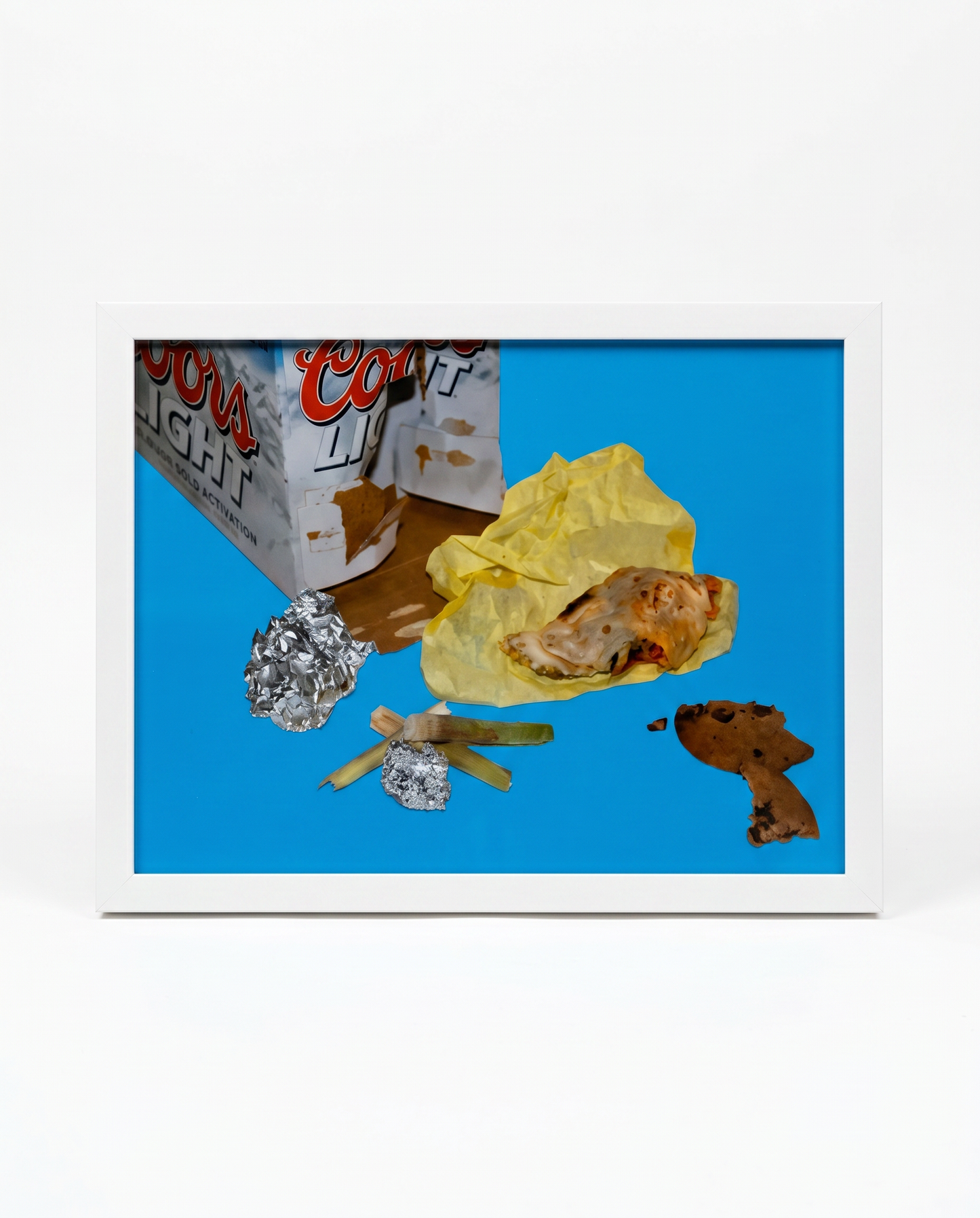 Dylan Trumbull Signed Original Photographic Framed Wall Art; Coors Light, Cookies, Burrito 25.75 x 19.5
