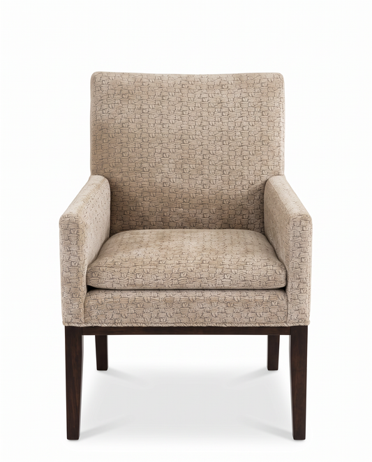 Edward Ferrell Upholstered Arm Chairs 25W 27D 37H - SET OF 4