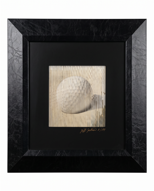 "Framed Kinetic Wall Art by Jeff Johnsons, "Par 3" Ltd. Ed. 8/199 16.5 sq