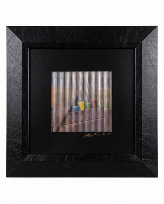 "Framed Kinetic Wall Art by Jeff Johnsons, "Tee Time" Ltd. Ed. 5/199 16.5 sq