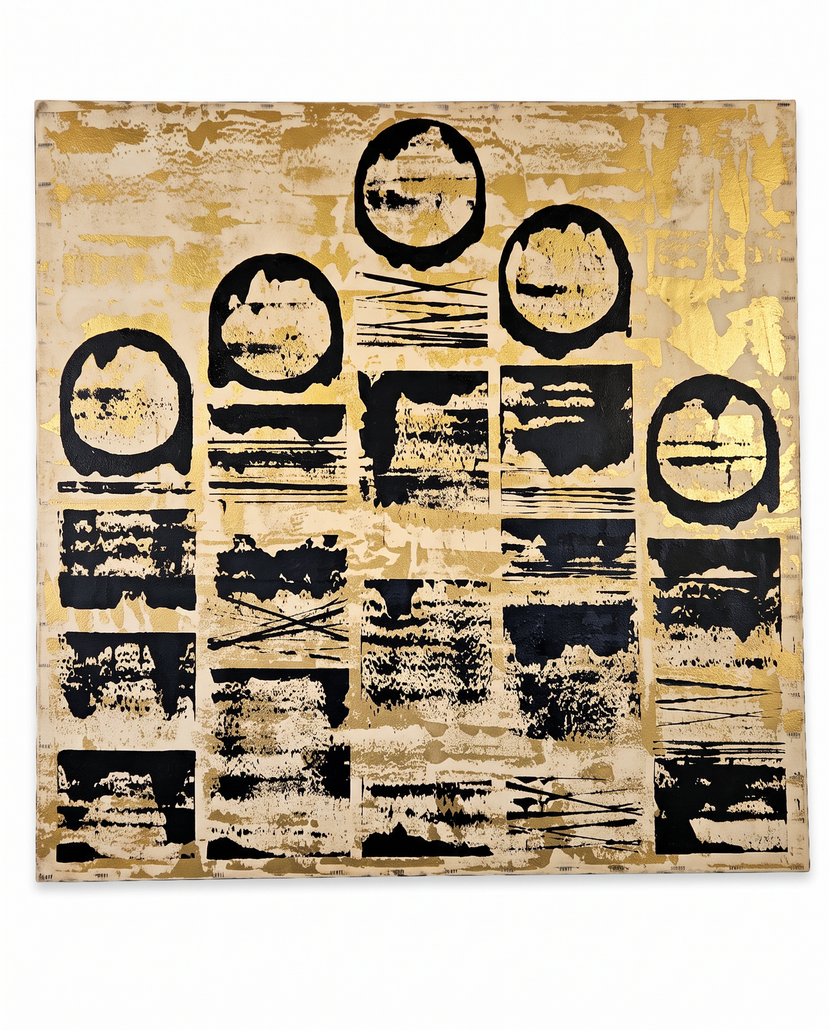 "Gratitude" Acrylic Abstract on Canvas, Signed Kim A. Aillo 30Sq