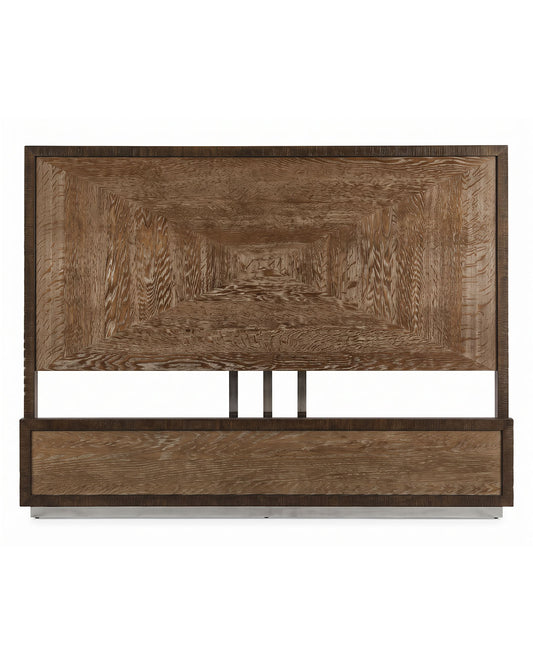 Hooker Black Framed Light Grey Wood King Size Bed 79.25W 58H