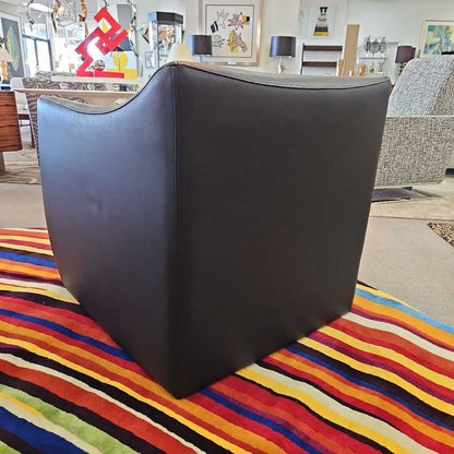 New Dakota Jackson IKO Comfort Chair, Black Leather