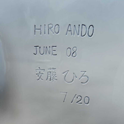 Hiro Ando Samurai Cat (White) Ltd. Ed. 7/20, COA, Resin & Fiberglass Painted & Varnished