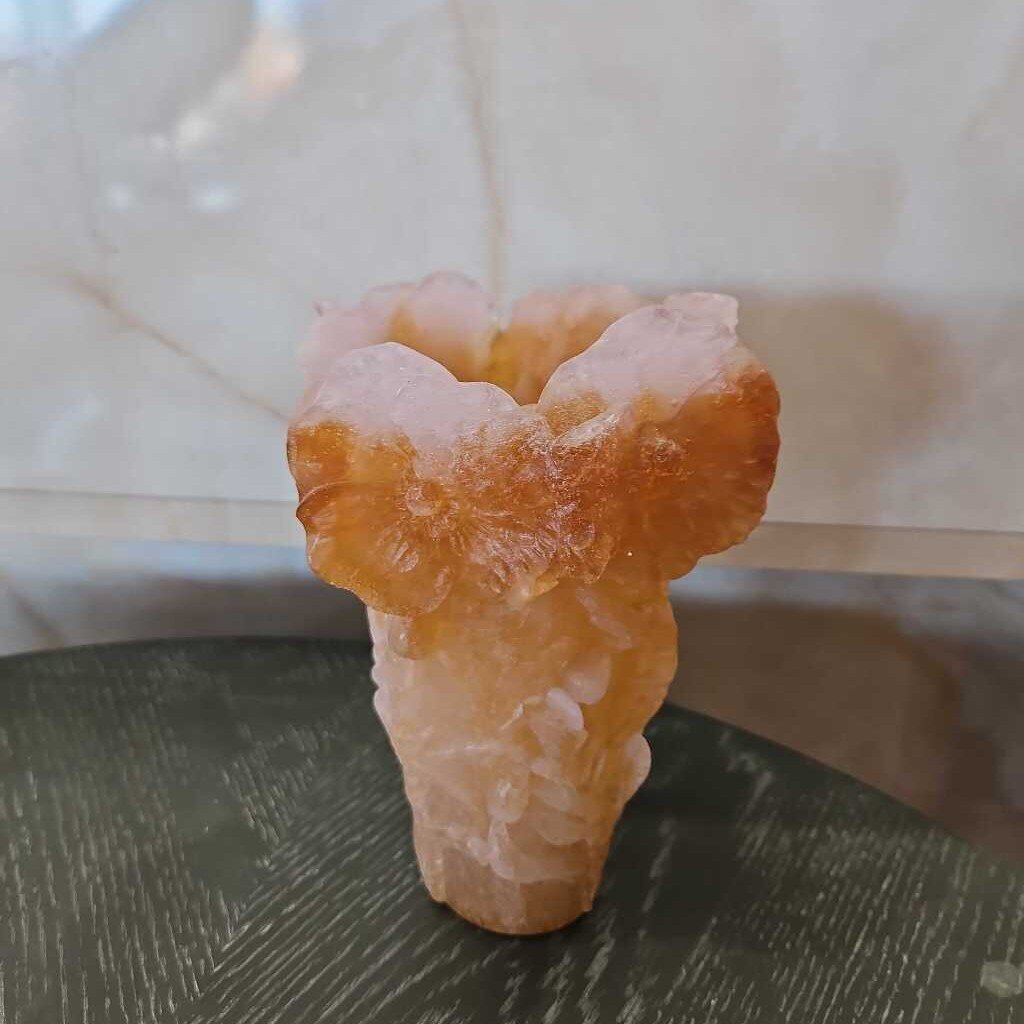 Antique French Daum Nancy Pate de Verre Vase 5Dia 7H