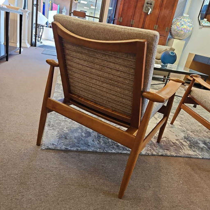 Finn Juhl "Spade" Danish Teak Chairs by John Stuart Inc 29W 32D 32H - PAIR