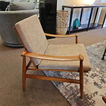 Finn Juhl "Spade" Danish Teak Chairs by John Stuart Inc 29W 32D 32H - PAIR