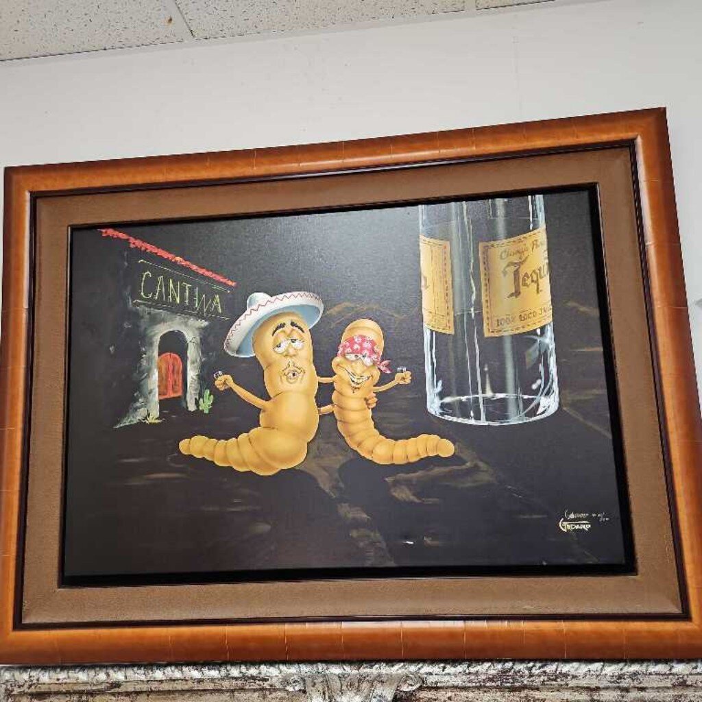"Last Call Hector and Lupe" Signed Michael (Godard) AP 31/100 Giclee on Canvas 53.75 x 39.75