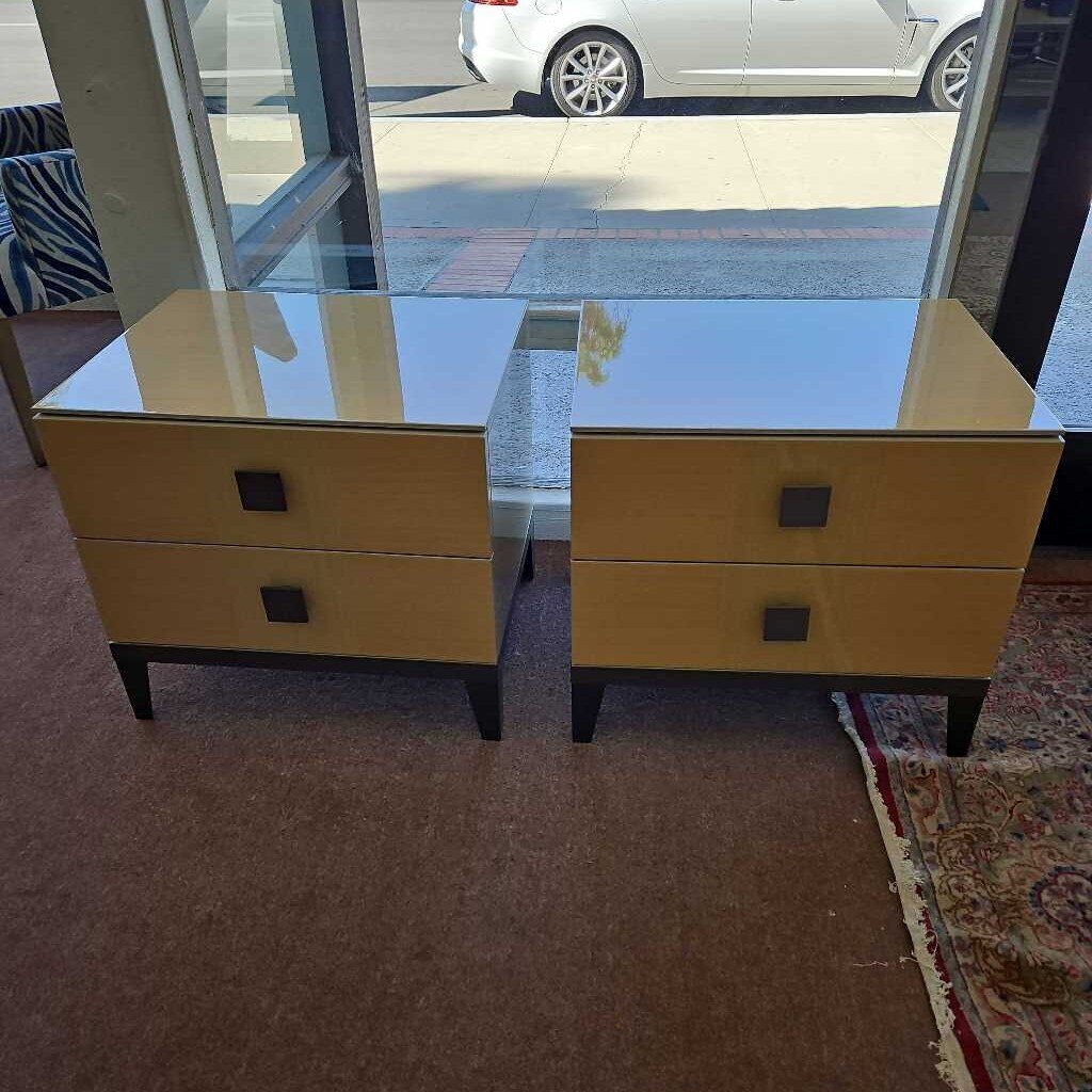 ALF Italia Mont Blanc 2-Drawer Nightstands 24W 18.5D 22H - PAIR