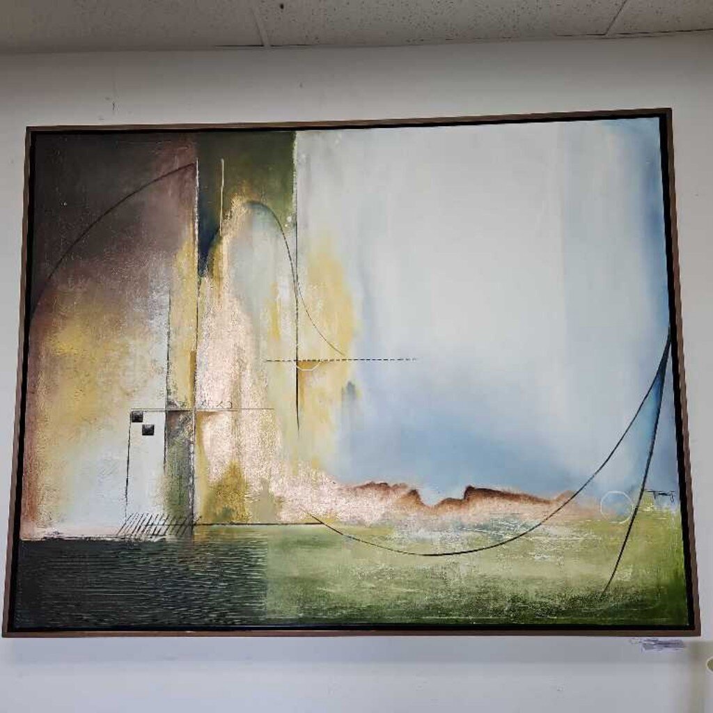 "Transitions" Signed Torres, Mixed Media Oil on Canvas 88.75W 68.75H