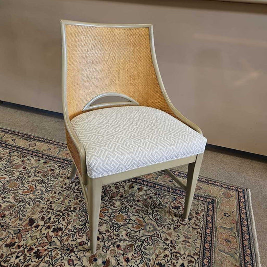 Palecek Avalon Coastal Chairs, Cerused Woven Cane 21.5W 23D 33.75H - SET OF 4