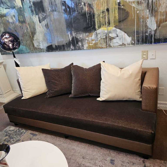 In the Style of Christian Liagre Modern Two-Tone Sofa 87W 39D 28H