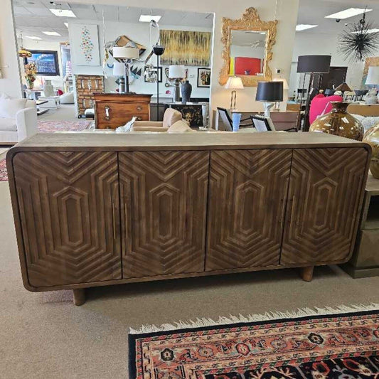 Pottery Barn Delta Buffet, Solid Mango Wood 78W 18D 36H