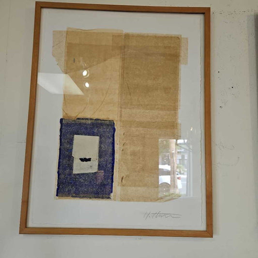 John Hathorn Acrylic on Arches Paper "Dichotomy in Oche VII" 1988, 25.75 x 32.5