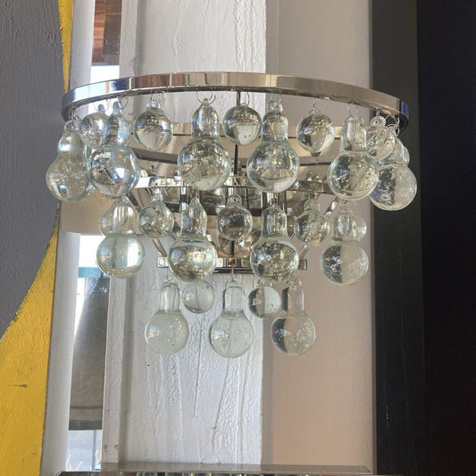 Scott Lighting Wall Mount Hand-Blown Glass Bubbles, Tiered Design (PAIR)12.5 x 6 x 9"H