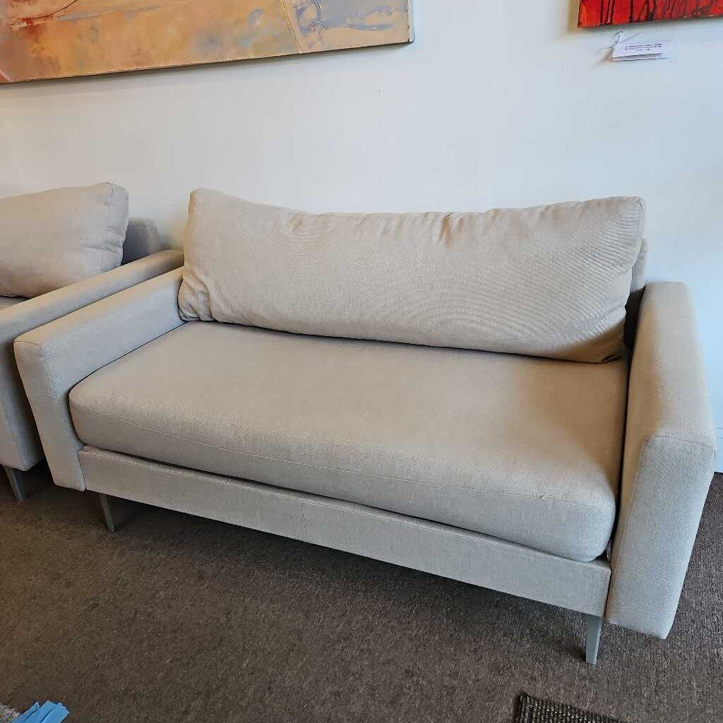Sofette Almond Brindled Weave, Snug, Full Pillow 59.5 x 33 x 32