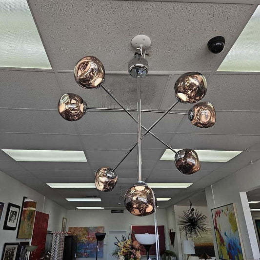 Tom Dixon Melt 7-Light Hanging Chandelier (Grey) 40" x 59"H