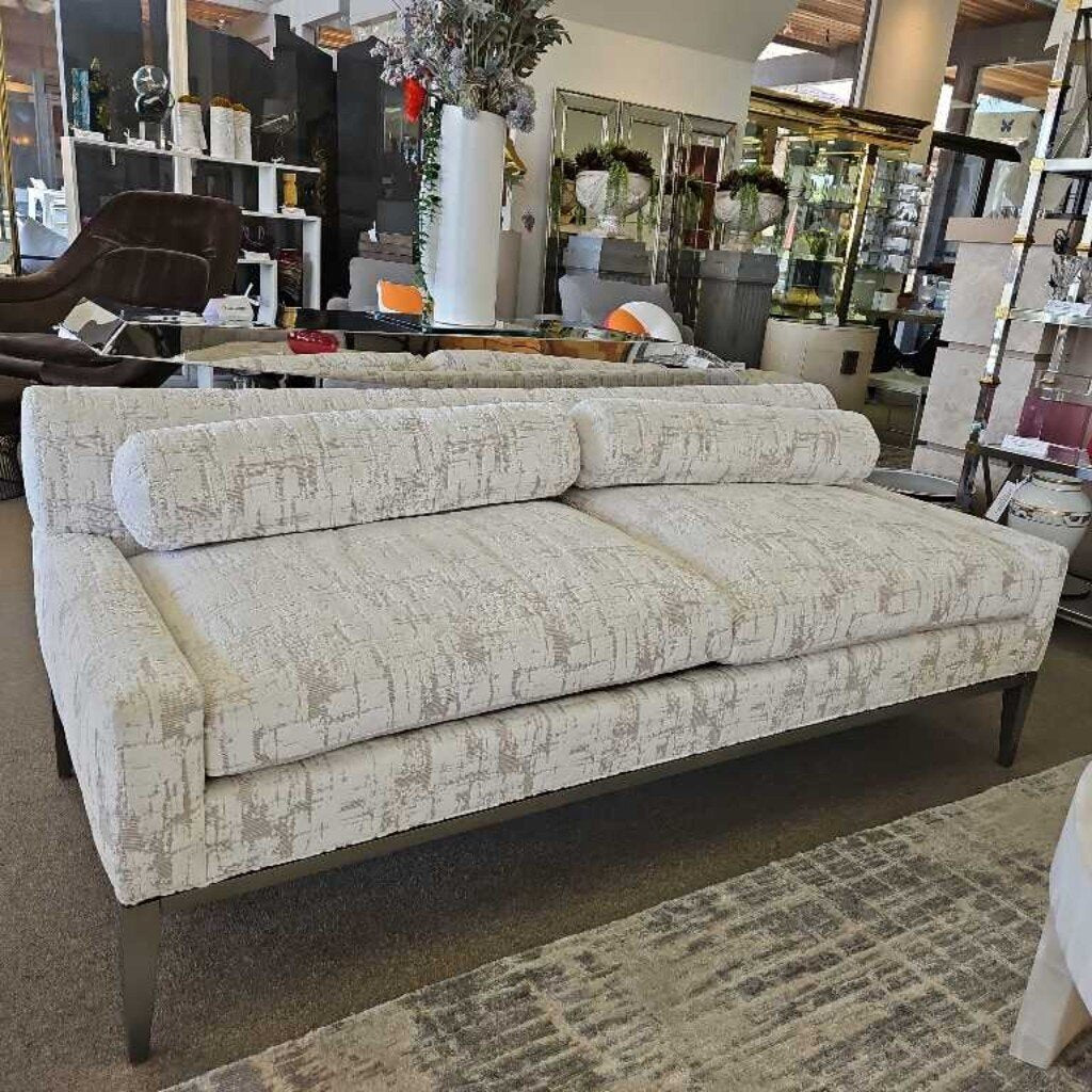 Elegant Upholstered Bench/Sofa 73W 31D 28.5H