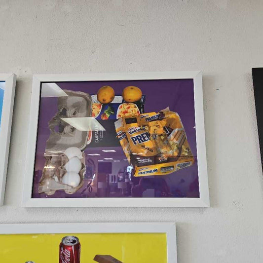Dylan Trumbull Signed Original Photographic Framed Wall Art; Eggs, Farfalle, Lemons 25.75 x 19.5