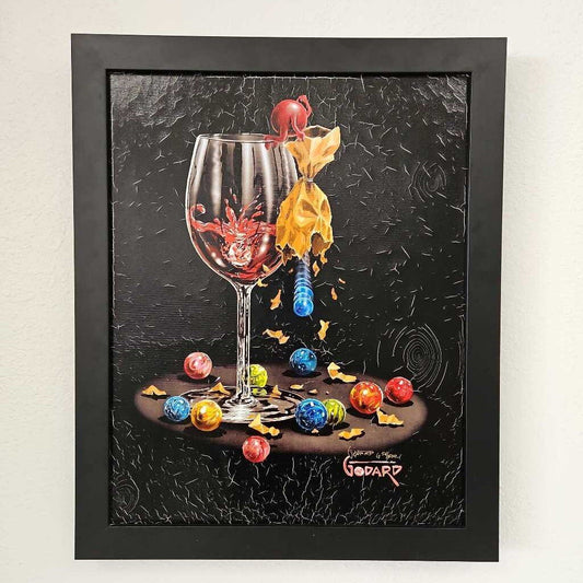 "I Lost My Marbles" Signed Michael Godard, Ltd. Ed 54/600 Print On Canvas 20.25W 24.75H
