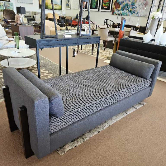 Baker Milling Road Porter Daybed, Distinctive Dark Wood Legs 84W 32D 28H