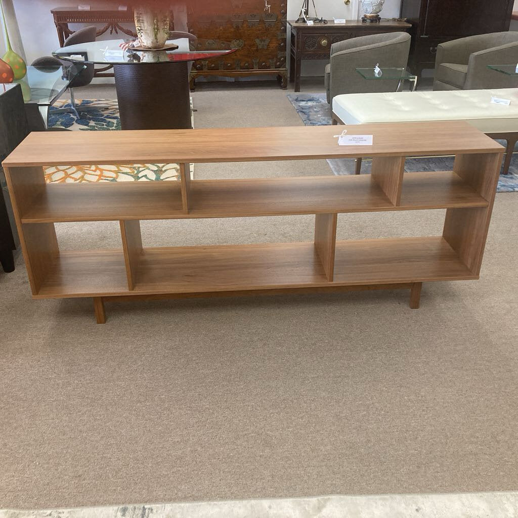Room & Board Dahl Walnut Bookcase w/Legs 72W 15D 29H
